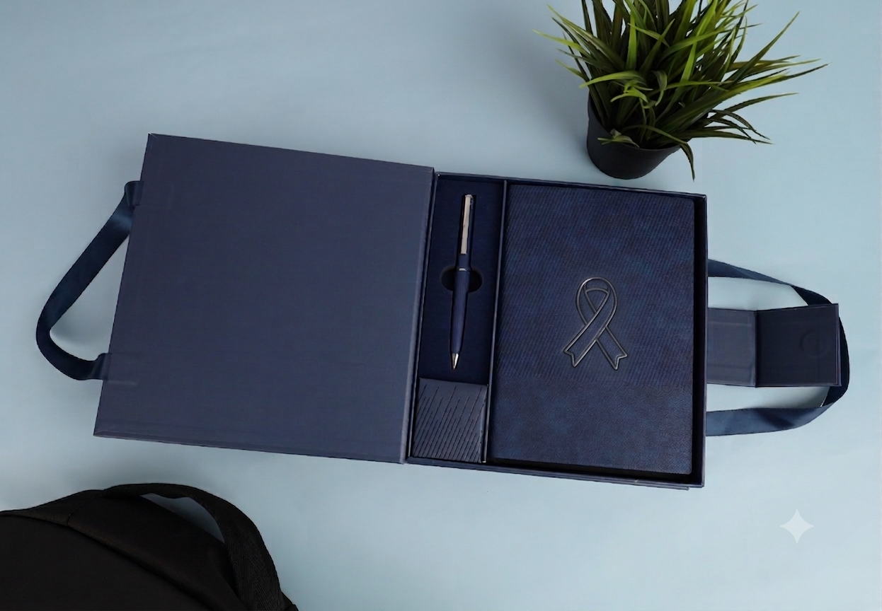 SAVVY - Premium Gift Set - Blue Corporate Gift Box